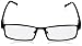 Foster Grant Men's Sawyer Multifocus Rectangular Reading Glasses, Black/Transparent, 54 mm + 1.75