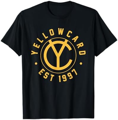 YELLOW CARD イエローカード バンドTシャツ Amazon.com: Yellowcard Yellow Logo T-Shirt, Men's Unisex-Adults