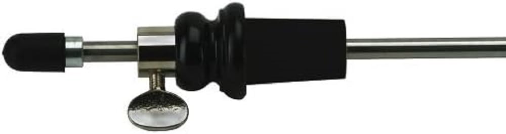 GEWA 414639 Double bass spike standard, spike for double bass, cone 29/31mm, metal tube rod Ø 16 mm, length 45 cm, ebony bulb