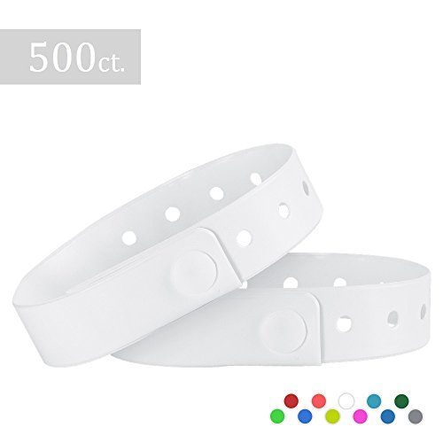 Ouchan Plastic Wristbands White- 500 Pack Wristbands for Events Club Music Meeting Party - Thumbnail 6
