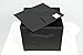 Unique Home Storage Cubes - Collapsible Storage Basket Bin Organizer Containers, Fabric Drawers, SpaceSaving & Light Weight for Travel - 6pc Set Black