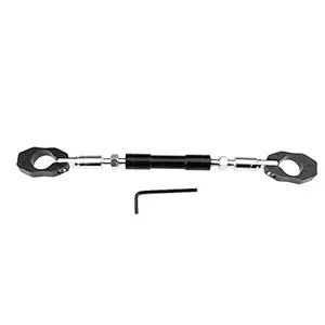 Gear Up Universal Adjustable Motorcycle Handlebar/Handle Rod Cross Bar for Royal Enfield Classic 350 (Black)