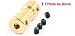 Uxcell a14062000ux0828 RC Airplane 3.17mm to 4mm Brass Motor Coupling Shaft Coupler Connector