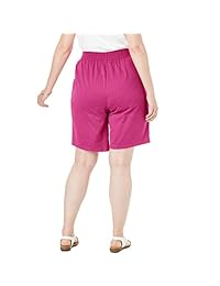 Pantalones cortos de punto para dama, talla grande