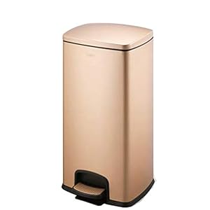 JenLn Container met recycling 30L capaciteit grote mute slow down roestvrij staal pedaal trash can keuken kantoor…