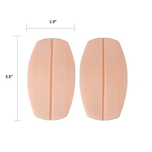 Auony 2 Pairs Bra Strap Cushion Holder Silicone Non-slip Comfort Bra Cushions Pads