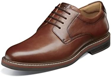 Florsheim Men's Neufeld Plain Toe Oxford, Cognac Tumbled, 11 Wide