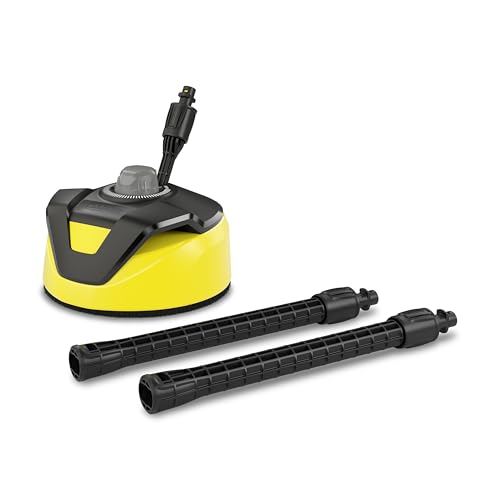 Kärcher Lavasuperfici T-Racer T 5, lavapatio per idropulitrici Kärcher, protezione dagli spruzzi, per grandi superfici, due ugelli rotanti a getto piatto, maniglia per lavori verticali