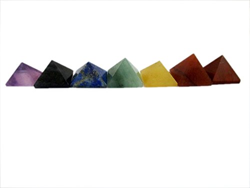 Jet Chakra Mini Pyramid Gemstone Healing Set Free Booklet Jet International Crystal Therapy Vastu Reiki Chakra Balancing Good Luck Massage Pouch Prosperity Divine Chakra Balancing