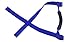 E-cowlboy Blue 4 X Grab Handles Grip Handle for Jeep Wrangler Yj Tj Jk JKU Sports Sahara Freedom Rubicon X & Unlimited X 2/4 Door 1995-2016 (Blue)