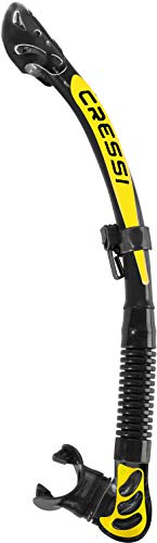 Cressi Alpha Ultra Dry Snorkel, Black/Black/Yellow [DUPLICATE] - Thumbnail 7