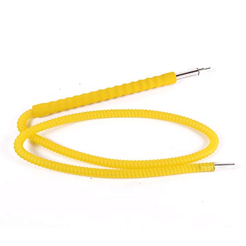 Yameisi Hookah Silicone Hose Stretchable Shisha Pipes Water Smoking Accessories Sponge Handle Narguile Tubes (Yellow)