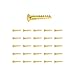 Renovator's Supply Brass Oval Head Wood Screws 6 3/4 inch Set of 25