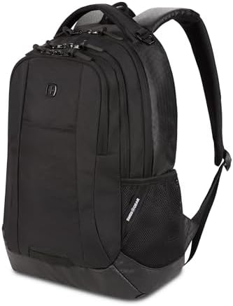 Amazon.com: SwissGear Travel Tech Pro Laptop Backpack  Fits Laptops up to  16  ScanSmart TSA-Friendly Backpack with Multiple Organizer Pockets   Black : Electronics