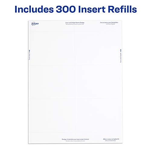 4 Avery+Badge+Inserts+Cardstock+Refills