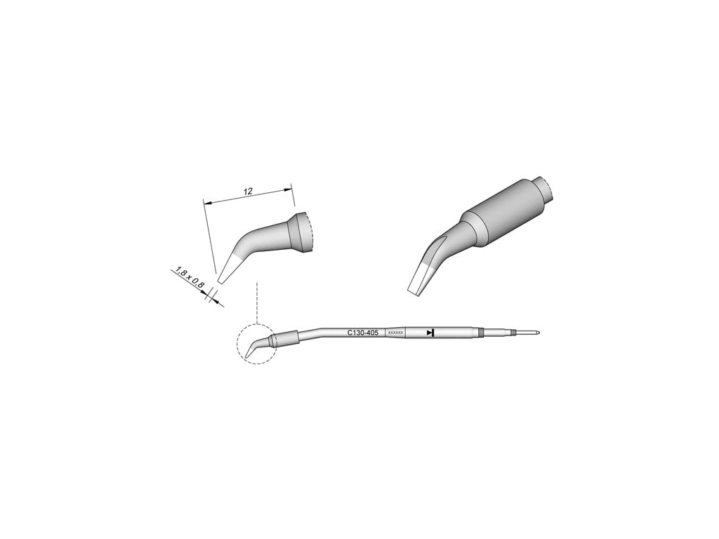 Jbc C130405 Soldering Tip for AP130 A