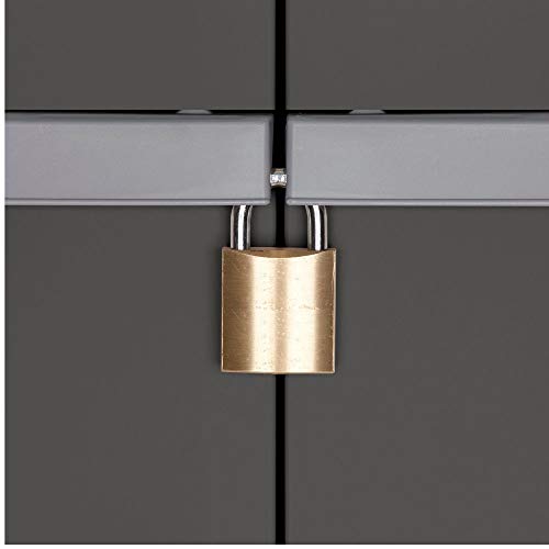 image for BS Lockable Storage Cabinet Outdoor 4 Shelf Organizer Yard Garden Gara