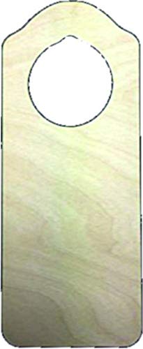 Derwent Laser Crafts Door O - Pack of 10 Wooden Door Hangers Unpainted Shapes Blank Craft Arts Decoupage