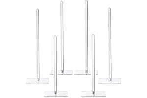 CY craft Acrylic Donut Stand 6 Pieces,Removable Clear Donuts Display Stand Bagels Holder for Party Wedding Birthday Treat Display Corner Decor,Non-slip Doughnut Bar 16 inch and 10 inch