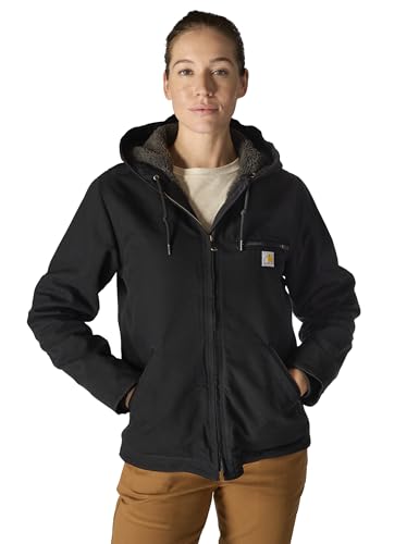 Carhartt Women's Loose Fit Washed Duck Sherpa Lined Jacket