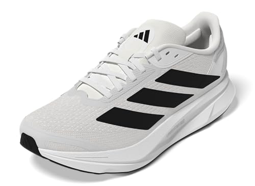 adidas Men’s Duramo SL 2 Running Sneaker, White/Black/Halo Silver, 9
