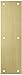 Rockwood 70A.3 Brass Standard Push Plate, Four Beveled Edges, 12