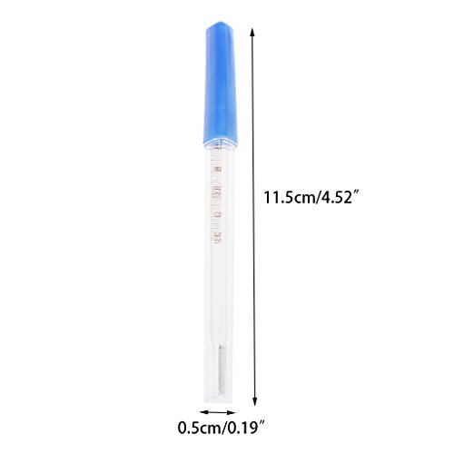 EA-STONE 5Pcs Triangular Glass Thermometer,Mercury Free Oral Thermometer Household item