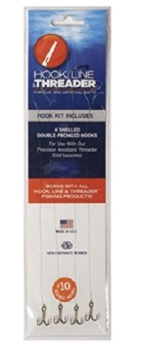 Hook Line & Threader Hooks with Leaders - 5 sizes to choose from, or Bundle and Save (#10 - HTL300, Leader)