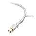 Cable Matters 4K Mini DisplayPort to Mini DisplayPort Cable in White 6 Feet - Not a Replacement for Thunderbolt Cable, Not Compatible with iMac, Not Support Target Display Mode