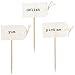 Ginger Ray Vintage Hand Tied Bow Cupcake Sticks/Food Flags for Weddings or Parties (12 Pack), Brown