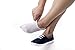 Bam&bü Women's Premium Bamboo Viscose No Show Uplifting Message Socks - 4 pairs - Grey - Small 5-7.5