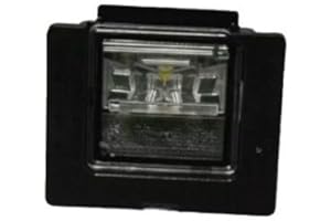 Durashmall License Plate Light ABS Black for Mercedes GLE GLC CLS CLA S Class E Class Class 2015 2022 OEM A0999068400 Replace