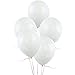K KUMEED White Balloons Latex Party Balloons, 100 PCS Helium Balloons for Wedding Birthday Party Decorations