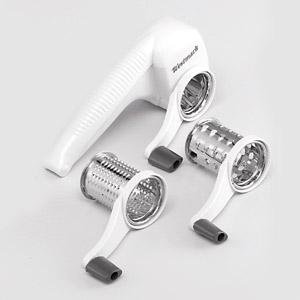 Trommelreibe 'Trio', mit 3 Trommeln (raspeln, reiben, hobeln)