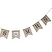 Pixnor Miss to Mrs Natural Burlap Banner for Party Decoration