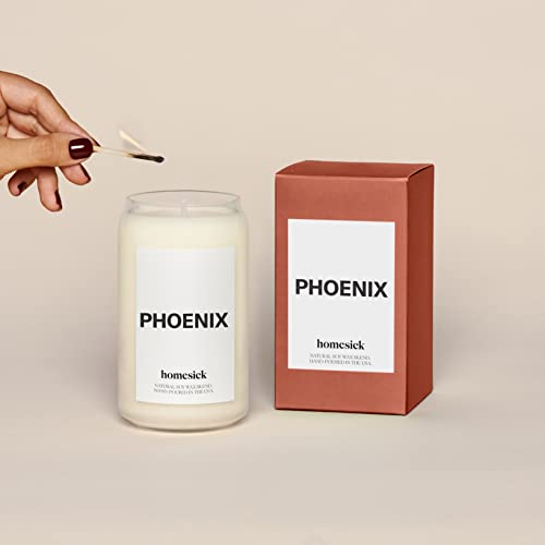 Homesick Premium Scented Candle, Phoenix Scents of Lime, Orange Flower, 13.75 oz, 6080 Hour