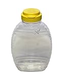 Mann Lake CN536 12-Pack Bee Squeeze Bottle with Yellow Flip Top Lid, 12-Ounce