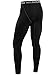 Neleus Men's 2 Pack Compression Pants Running Tights Sport Leggings,6026,White,Black,L,EUR XL