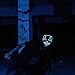 Halloween LED Purge Mask Light up Scary Mask Cool Costume EL Wire for Halloween Cosplay Festival Parties fit Adults Kids Blue