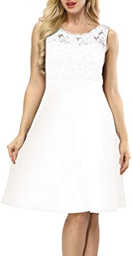 Akivide Women's Sleeveless 3/4 Sleeve Cocktail Lace Wedding Guest Dresses