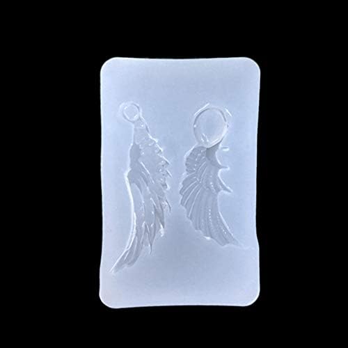Lifet Wing Shape Silicone Mold Pendant Necklace Earrings Hair Ring Clay UV Epoxy Resin