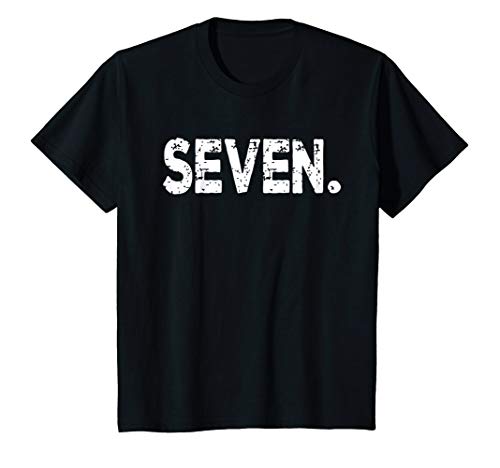 Kids Seventh Birthday Boy Shirt, 7 Year Old Birthday Boy Outfit