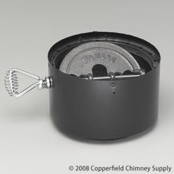 Chimney 69128 6 Inch Dura-Vent DVL Double-Wall Stove Adaptor With Damper Section