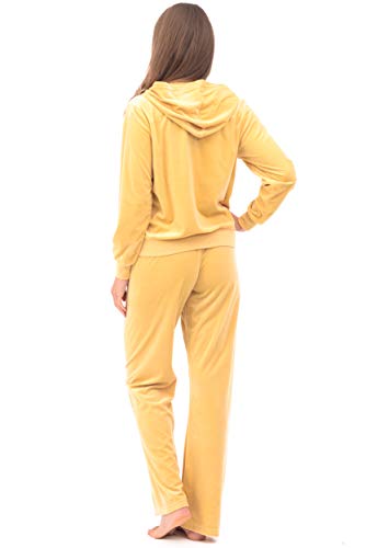 yellow velour tracksuit