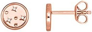 Earrings – Sterling Silver – Moonwalk Rose