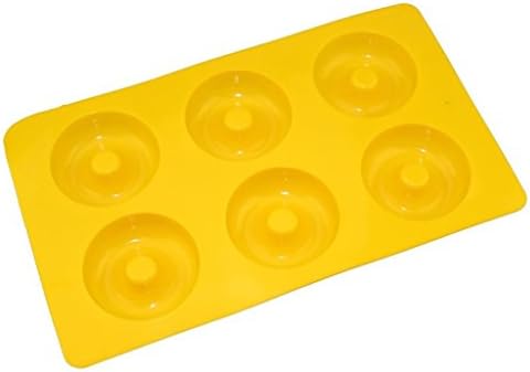 Yunchuang 6 Cups Cavity Donuts Muffin Tray Silicone Non Stick Tray Cake Cupcake Baking Mold