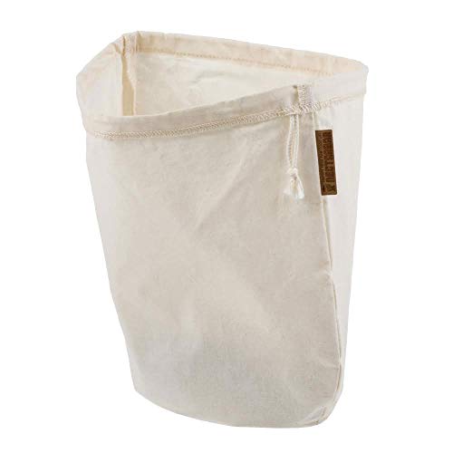 NECTARBAR-Eco-Nussmilchbeutel-Filterbeutel-aus-Bio-BaumwollePassierbeutel-fr-vegane-Nussmilch-Hanfmilch-Entsaften-100-Plastikfrei-RAW-Food-Filter-Bag-Anleitung