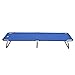 Outsunny Deluxe Folding Military-Style Camping Cot, Blue