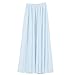 Ezcosplay Women's Double Layer Retro Chiffon Long Skirt Elastic Waist Boho Skirt