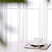 Deconovo White Wide Sheer Curtain Grommet Voile Drape Curtains for Living Room 1 Panel 100W x 84L Inch
